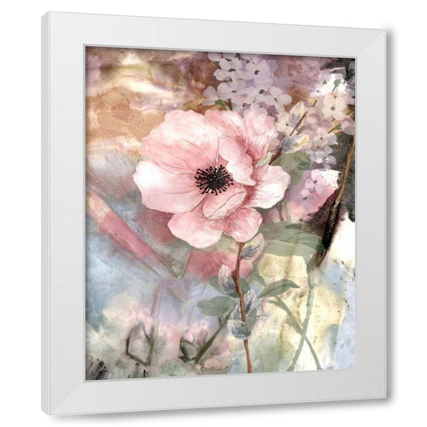 Pastel Fleur II White Modern Wood Framed Art Print by Smith, Karen