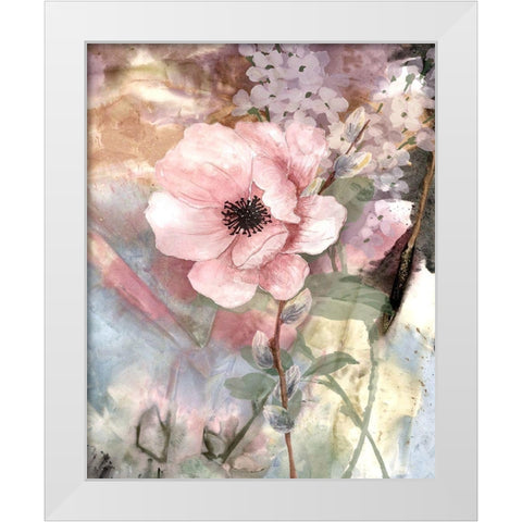 Pastel Fleur II White Modern Wood Framed Art Print by Smith, Karen
