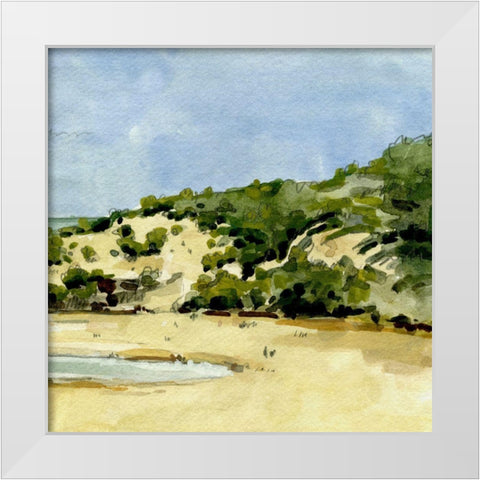 Coastal Sketch VI White Modern Wood Framed Art Print by Caroline, Emma