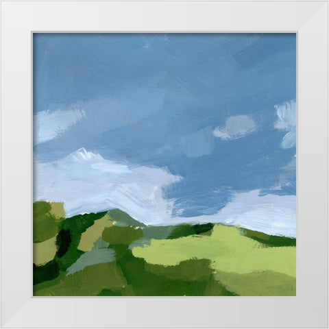 Lush Terrain II White Modern Wood Framed Art Print by Barnes, Victoria