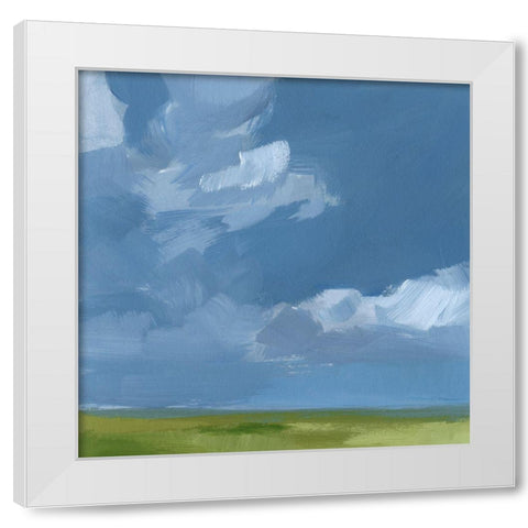 Lush Terrain III White Modern Wood Framed Art Print by Barnes, Victoria