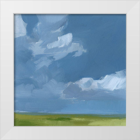 Lush Terrain III White Modern Wood Framed Art Print by Barnes, Victoria