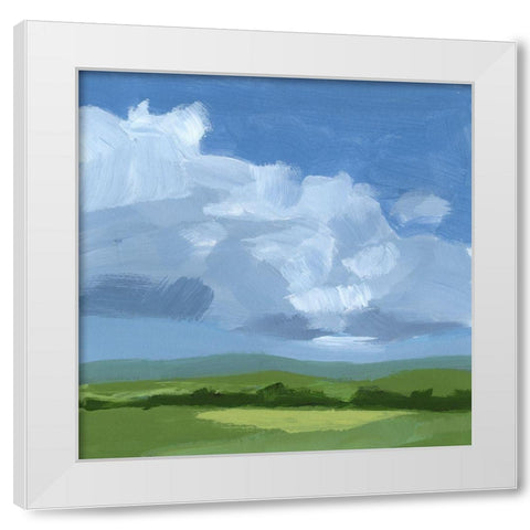 Lush Terrain V White Modern Wood Framed Art Print by Barnes, Victoria