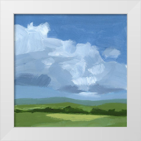 Lush Terrain V White Modern Wood Framed Art Print by Barnes, Victoria