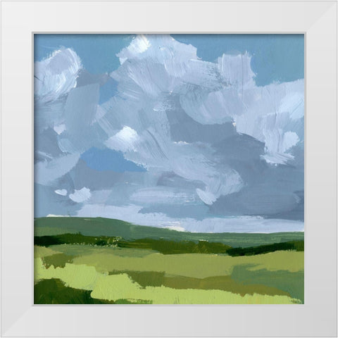 Lush Terrain VII White Modern Wood Framed Art Print by Barnes, Victoria