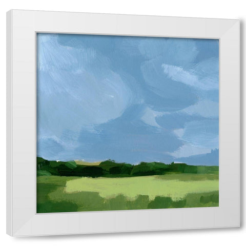 Lush Terrain IX White Modern Wood Framed Art Print by Barnes, Victoria