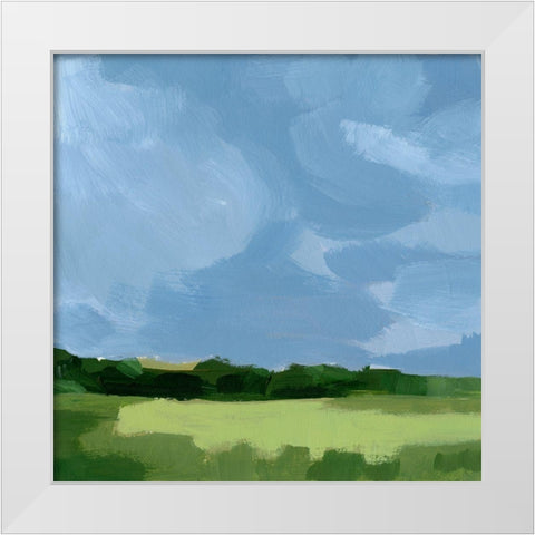 Lush Terrain IX White Modern Wood Framed Art Print by Barnes, Victoria