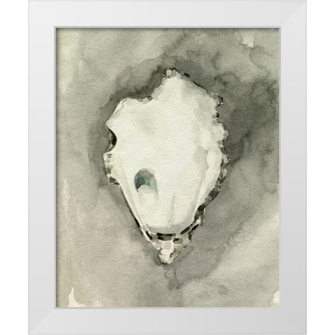 Neutral Oyster Shell I White Modern Wood Framed Art Print by Caroline, Emma