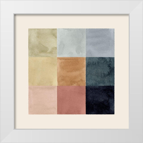 Pigment Patch I White Modern Wood Framed Art Print by Barnes, Victoria