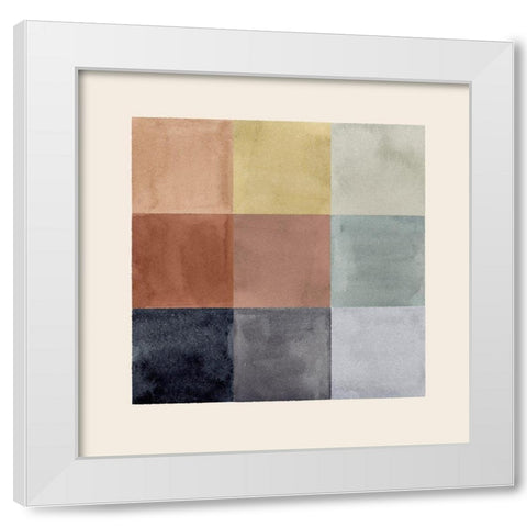 Pigment Patch II White Modern Wood Framed Art Print by Barnes, Victoria