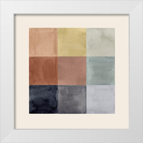 Pigment Patch II White Modern Wood Framed Art Print by Barnes, Victoria