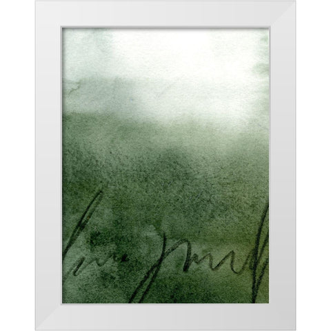Deep Sea Scribble I White Modern Wood Framed Art Print by Caroline, Emma