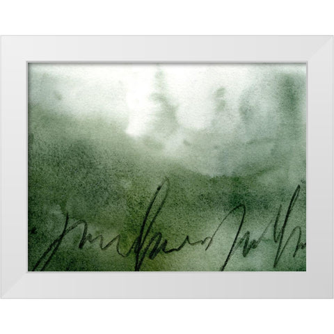 Deep Sea Scribble III White Modern Wood Framed Art Print by Caroline, Emma