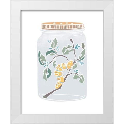 Nature Jar IV White Modern Wood Framed Art Print by Vess, June Erica