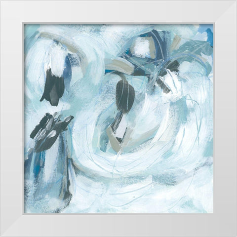 Fluid Receptor IV White Modern Wood Framed Art Print by Vess, June Erica