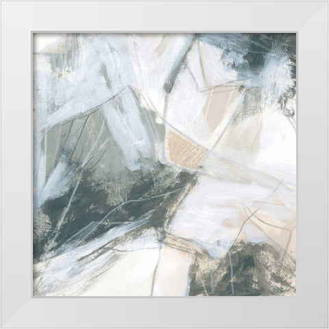 Neutral Swath IV White Modern Wood Framed Art Print by Vess, June Erica