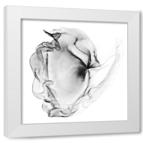 Veiled Illusions III White Modern Wood Framed Art Print by Curinga, Kim