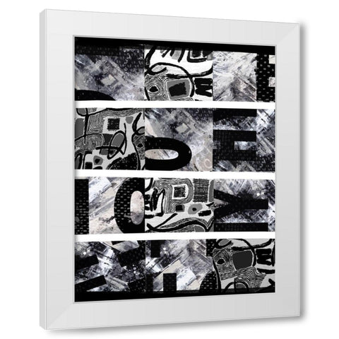 Mish Mash I White Modern Wood Framed Art Print by Smith, Karen
