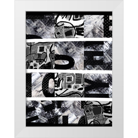 Mish Mash I White Modern Wood Framed Art Print by Smith, Karen