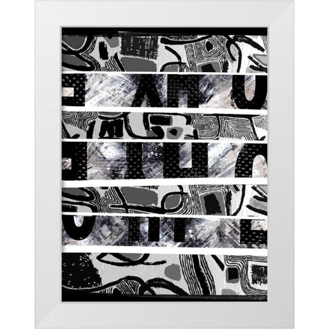 Mish Mash II White Modern Wood Framed Art Print by Smith, Karen