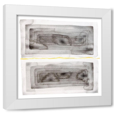 Ultimate Grey Cuts I White Modern Wood Framed Art Print by Sparler, Erin