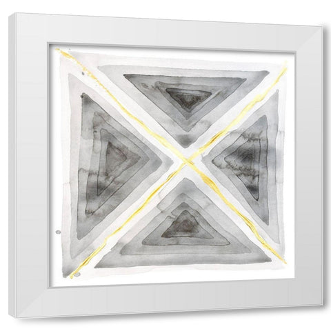 Ultimate Grey Cuts III White Modern Wood Framed Art Print by Sparler, Erin