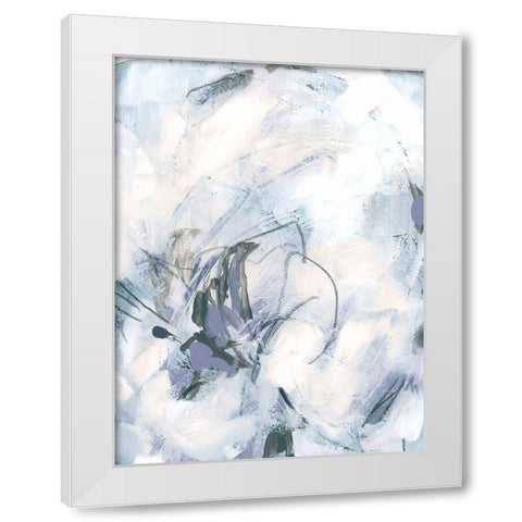 Lavender Frost IV White Modern Wood Framed Art Print by Vess, June Erica