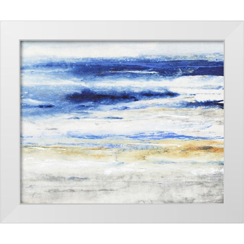 Choppy Seas I White Modern Wood Framed Art Print by OToole, Tim