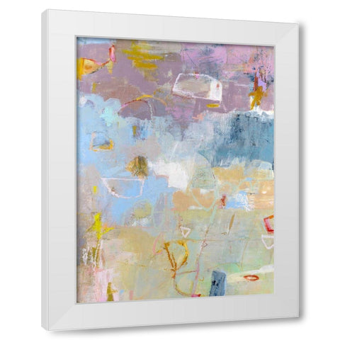 Whilst I White Modern Wood Framed Art Print by Jachimiec, Sue
