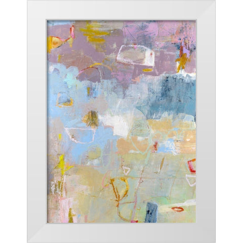 Whilst I White Modern Wood Framed Art Print by Jachimiec, Sue