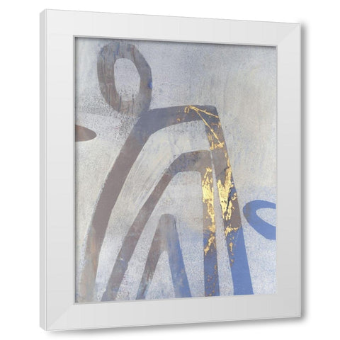 Linx II White Modern Wood Framed Art Print by Jachimiec, Sue