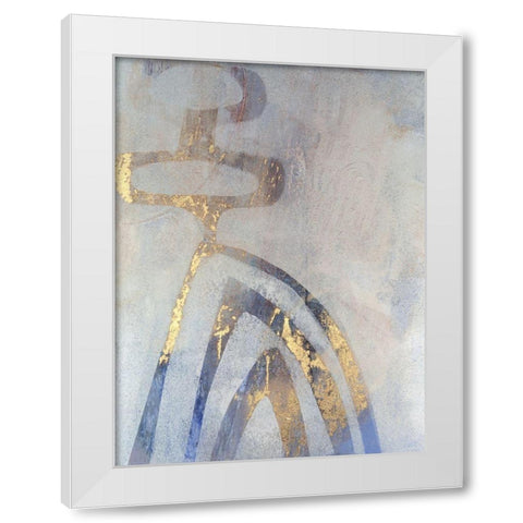 Linx III White Modern Wood Framed Art Print by Jachimiec, Sue
