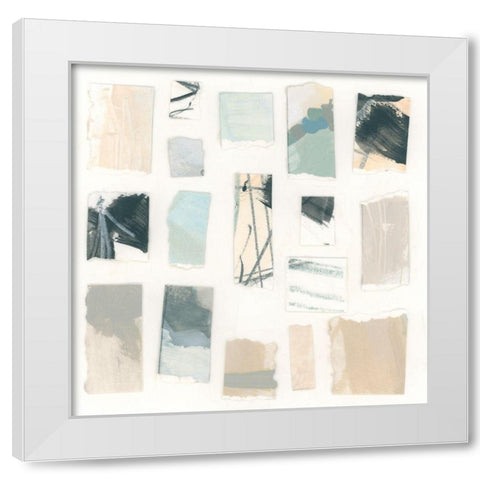 Paper Palette II White Modern Wood Framed Art Print by Vess, June Erica