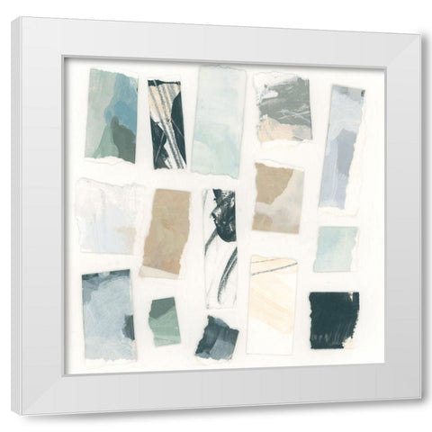 Paper Palette IV White Modern Wood Framed Art Print by Vess, June Erica
