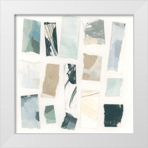 Paper Palette IV White Modern Wood Framed Art Print by Vess, June Erica