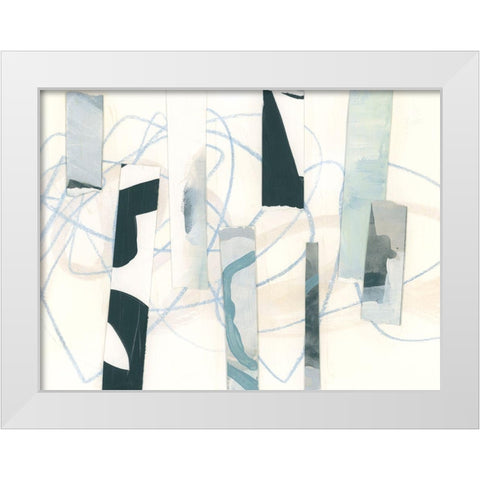 Ice Twine I White Modern Wood Framed Art Print by Vess, June Erica