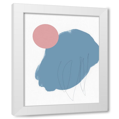 Elementary Abstract I White Modern Wood Framed Art Print by Green, Jacob