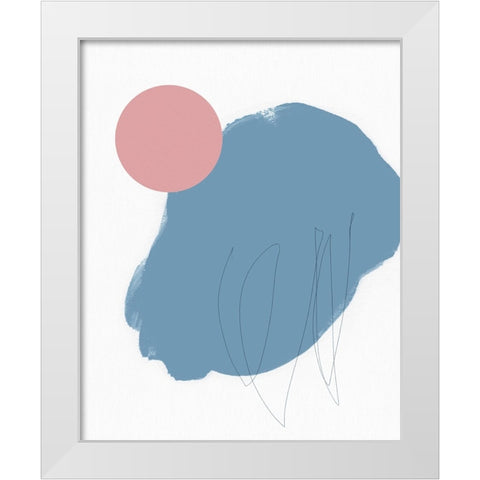 Elementary Abstract I White Modern Wood Framed Art Print by Green, Jacob