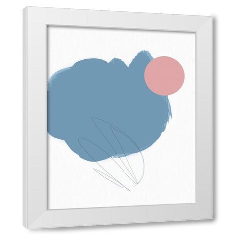 Elementary Abstract II White Modern Wood Framed Art Print by Green, Jacob