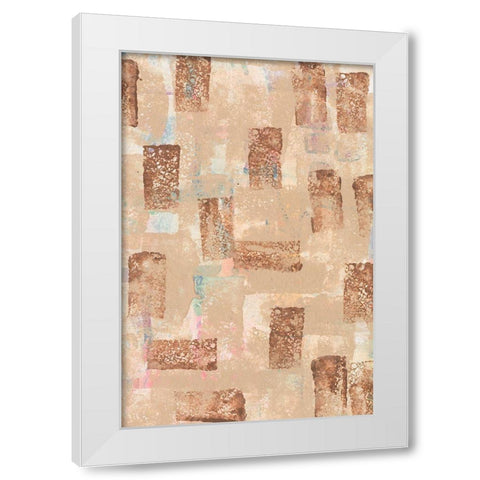 Hiding Hues II White Modern Wood Framed Art Print by Moore, Regina
