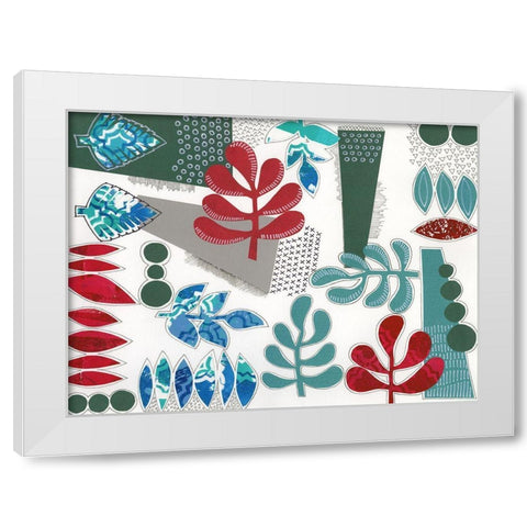 Modan I White Modern Wood Framed Art Print by Moore, Regina