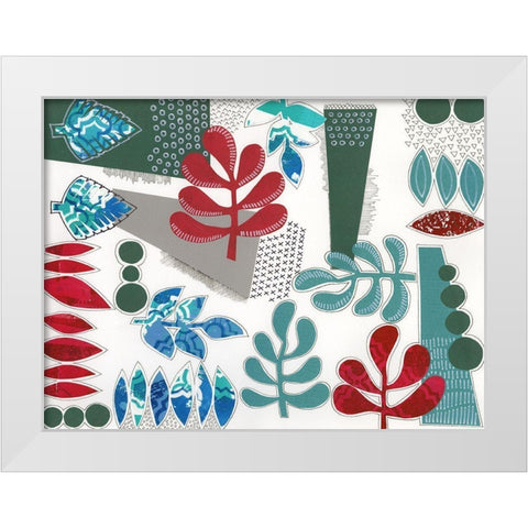 Modan I White Modern Wood Framed Art Print by Moore, Regina