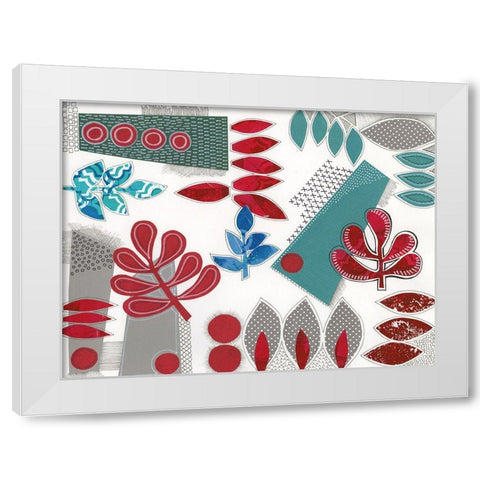 Modan II White Modern Wood Framed Art Print by Moore, Regina