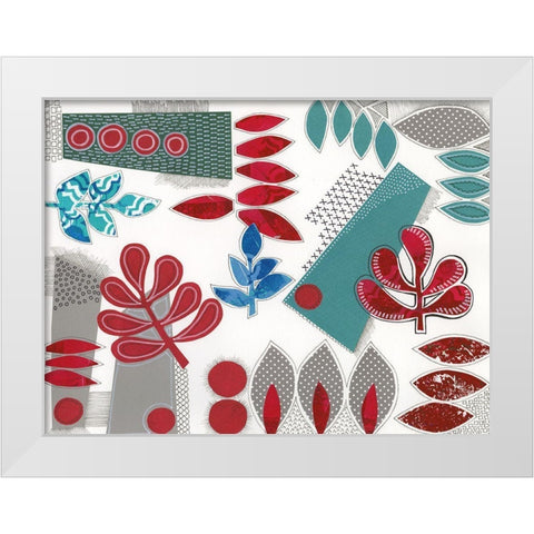 Modan II White Modern Wood Framed Art Print by Moore, Regina