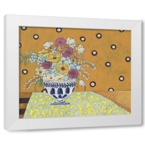 Flowerscape I White Modern Wood Framed Art Print by Moore, Regina