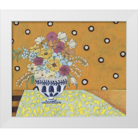 Flowerscape I White Modern Wood Framed Art Print by Moore, Regina