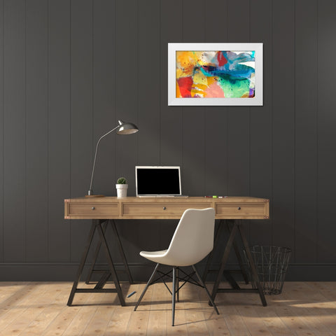 Observation 6 White Modern Wood Framed Art Print by Jasper, Sisa