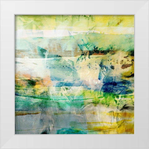 Unfolding I White Modern Wood Framed Art Print by Jasper, Sisa