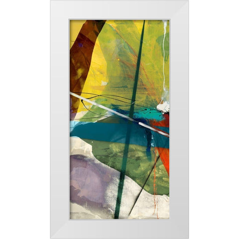 Shattered I White Modern Wood Framed Art Print by Jasper, Sisa