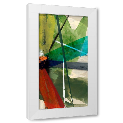 Shattered II White Modern Wood Framed Art Print by Jasper, Sisa
